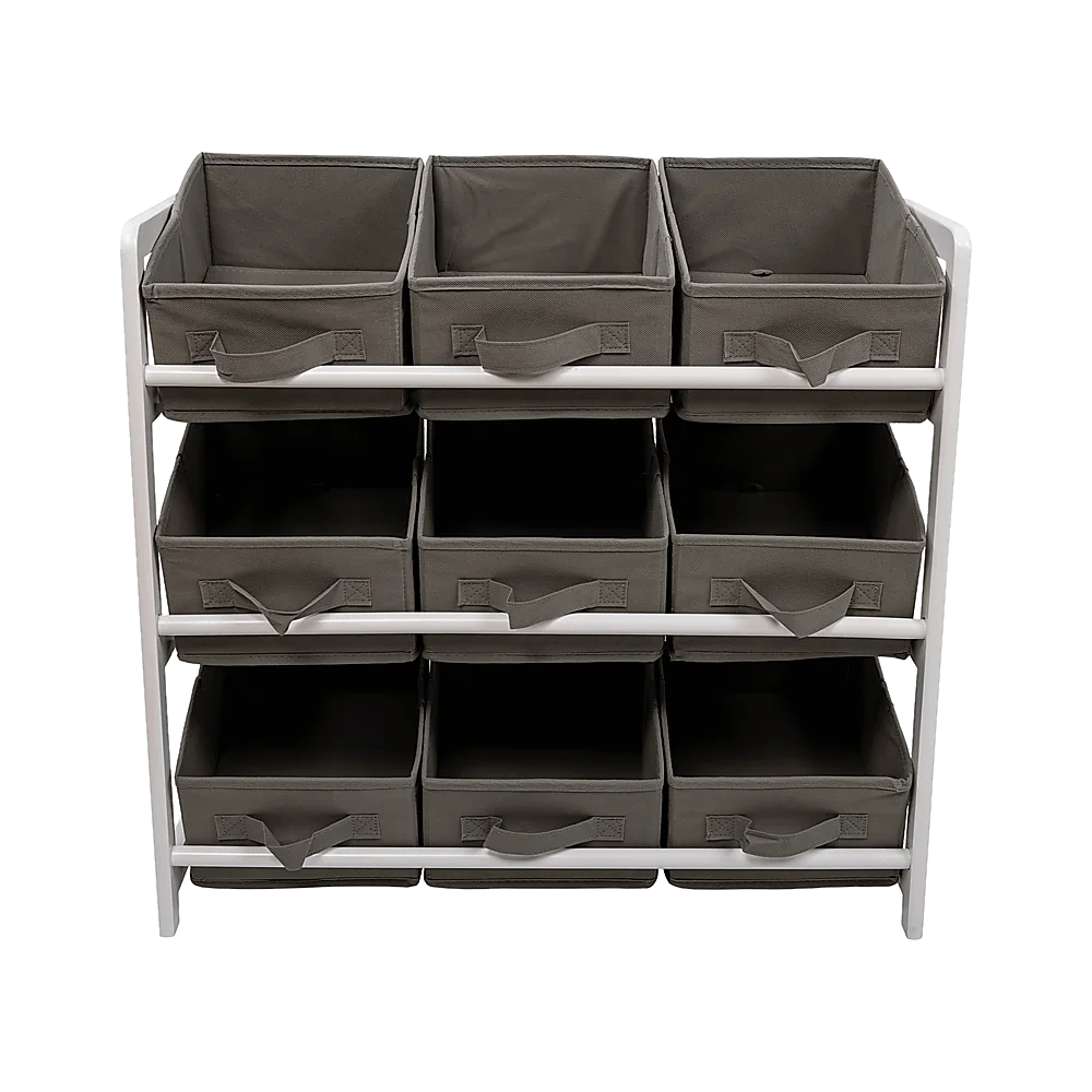 Kids Toy Box Storage Unit Drawers Childrens Bedroom Shelf Baby Nursery Furniture Grey