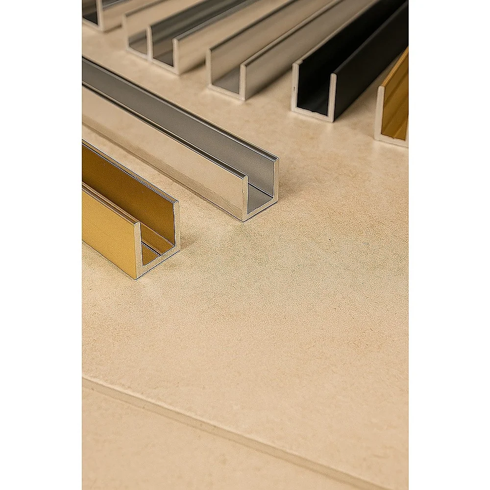 Glass Shower Screen 120cm Floor Channel in Nickel