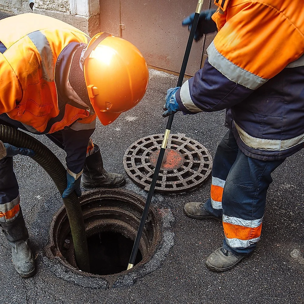 9m Drain Rod Set Kit Plunger Worm Scraper Cleaning Rods Rodding Carry Bag