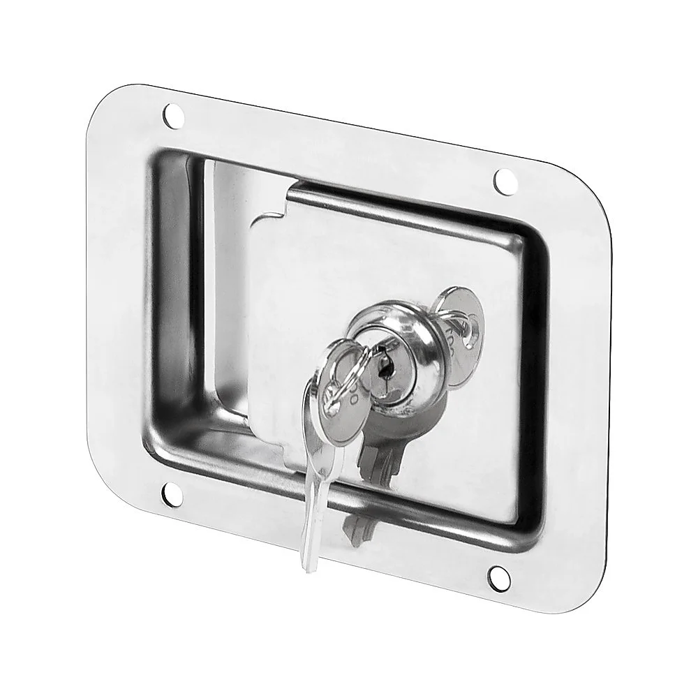 4 x Toolbox Lock Steel Paddle Handles – Heavy Duty Trailer Door Latch Set for Ute & Tool Cabinets