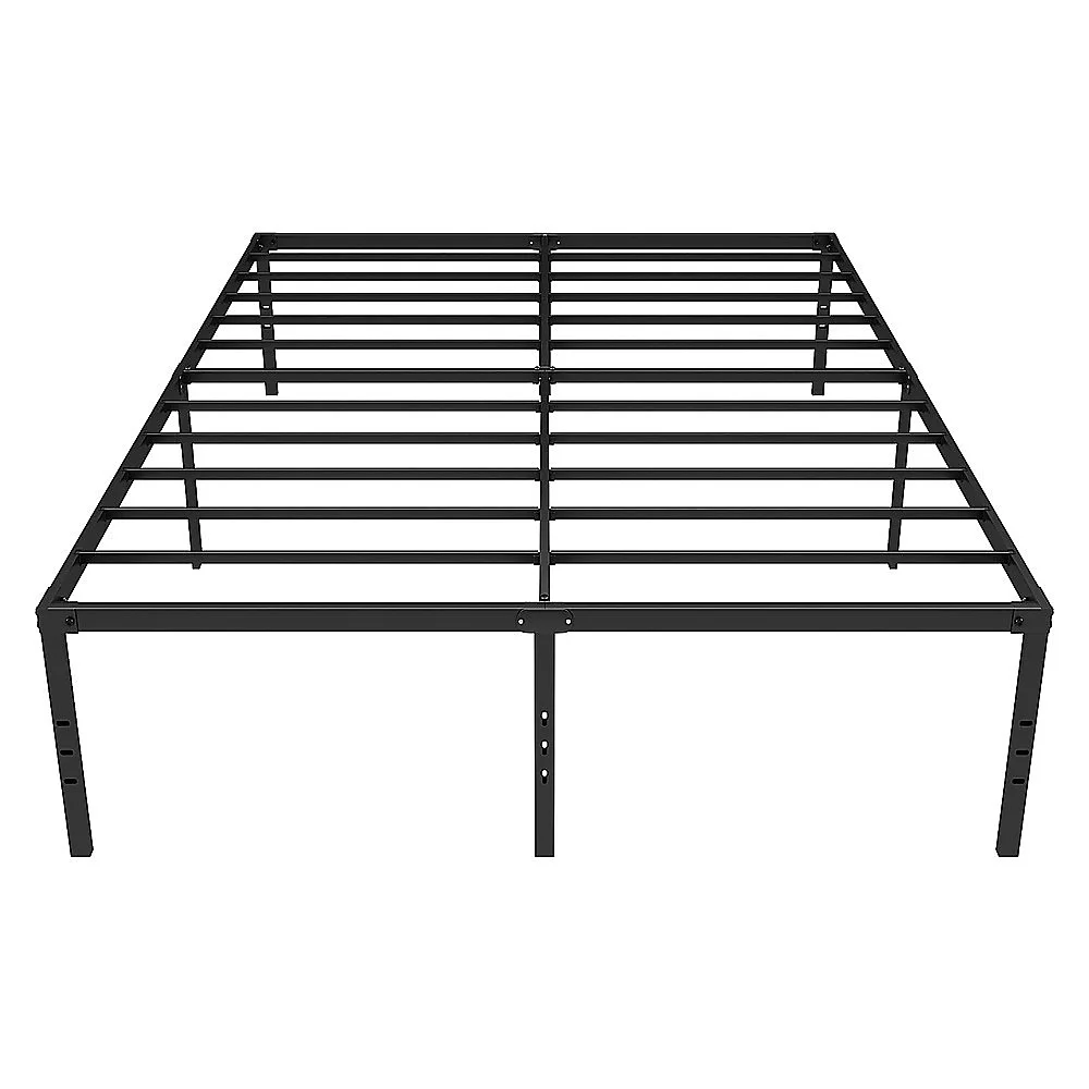 Queen Metal Bed Frame 45cm High – Full Steel Base Platform