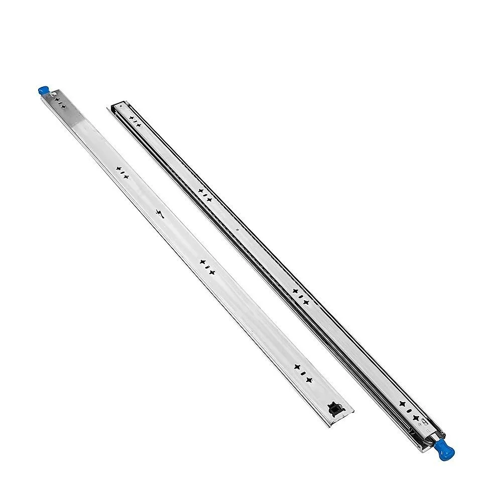 100cm Drawer Runners Pair – Heavy Duty 100kg Locking Slide Rails
