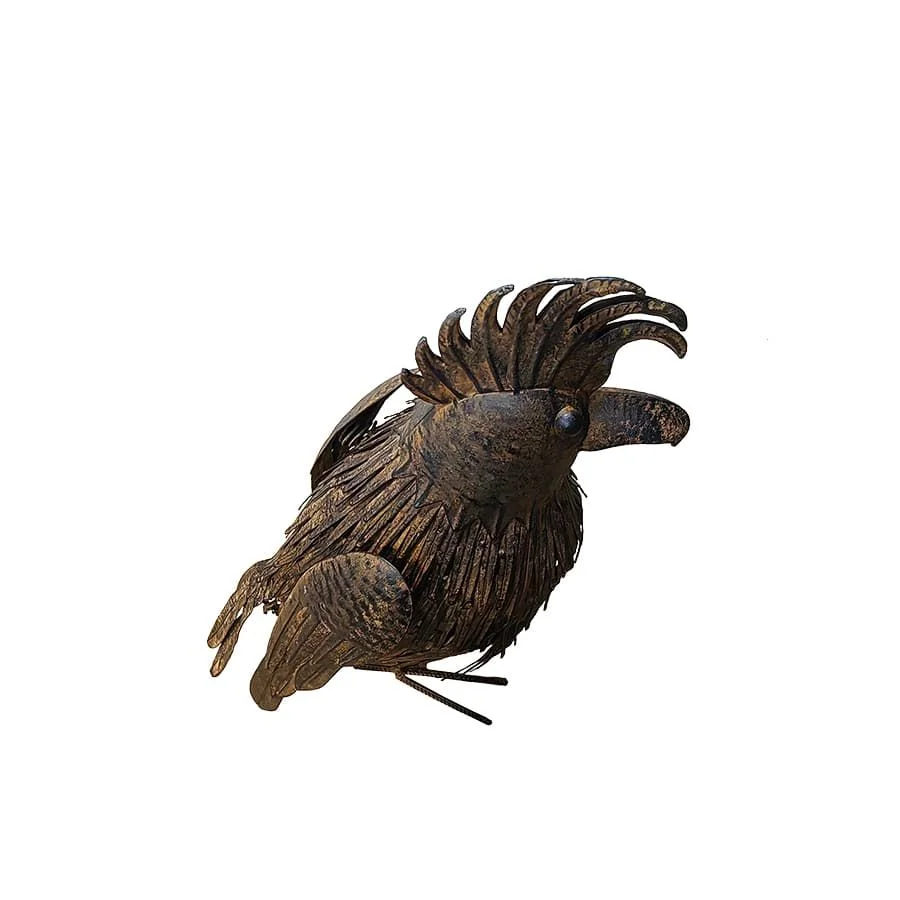 Rustic Cockatoo Garden Statue 66cm