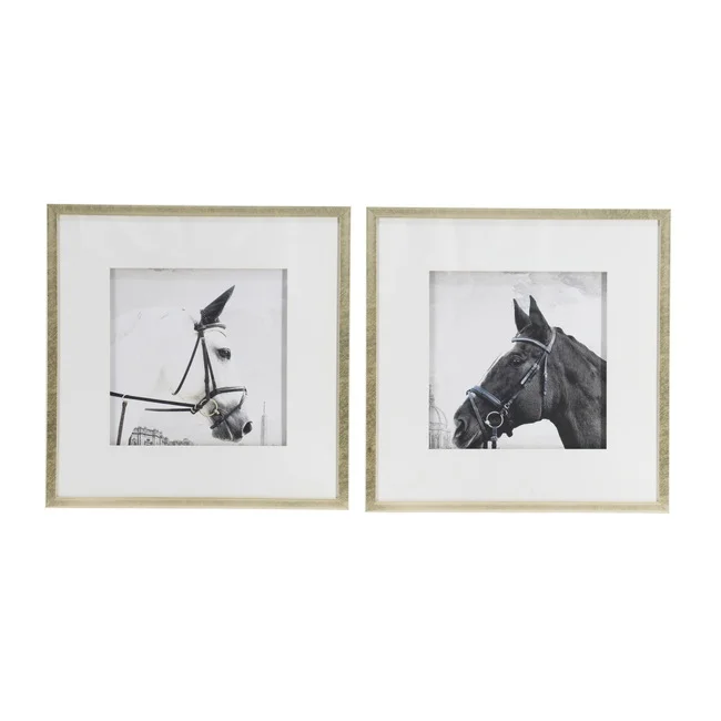 Set 2 Horse Framed Prints 56cm