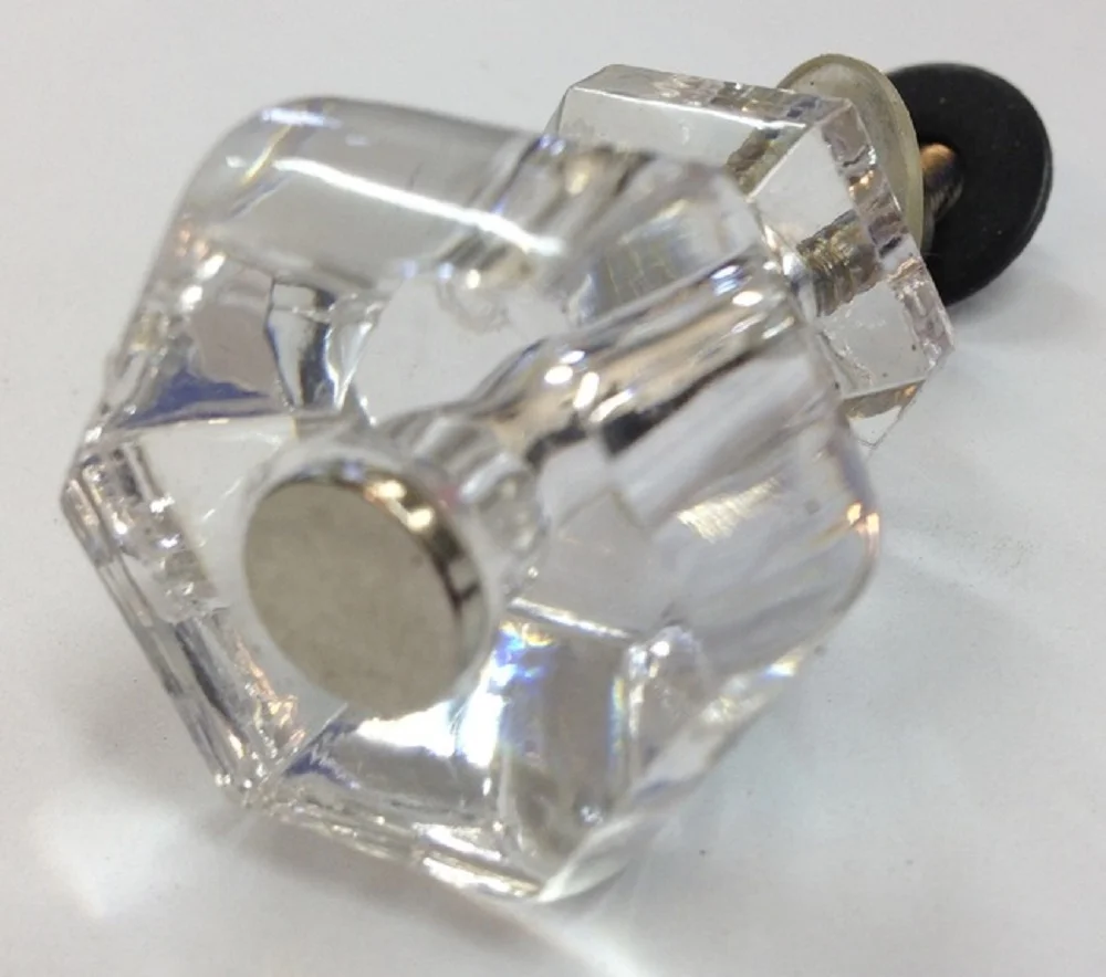 Set of 6 Acrylic Door Handle Indoor Kitchen Knob 5cm