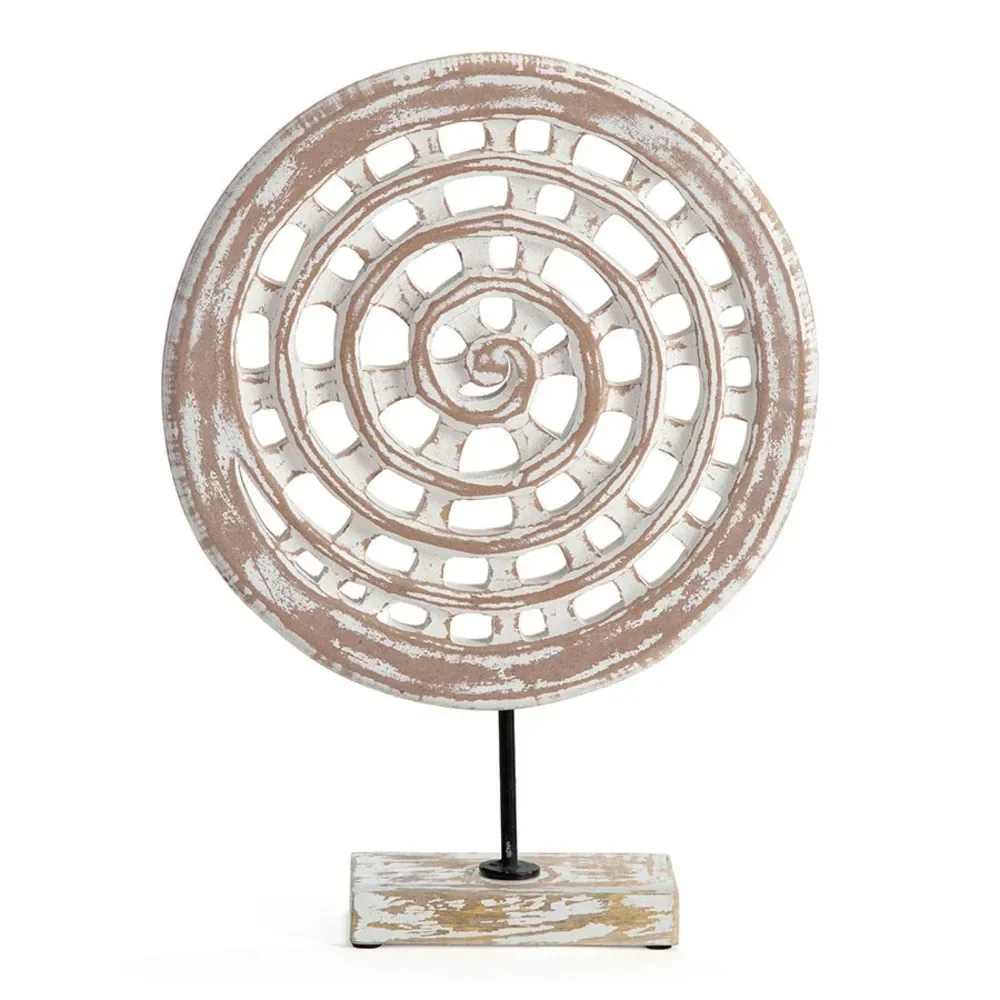 eWholesale Round Tribal Medallion Plaque on Base 41cm