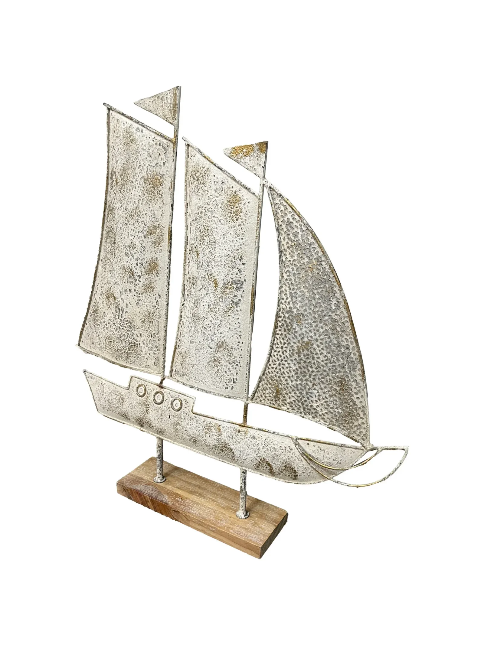 Distressed Finish Sail Boat Ornament 56cm