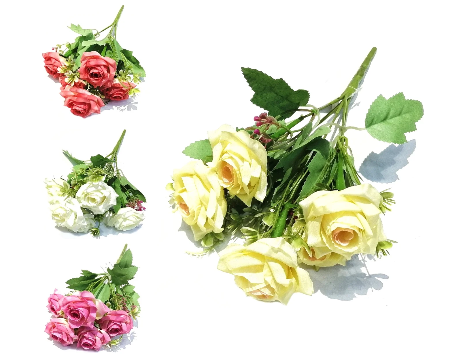 bulk 36 Artificial Rose Bunch Assort 32cm