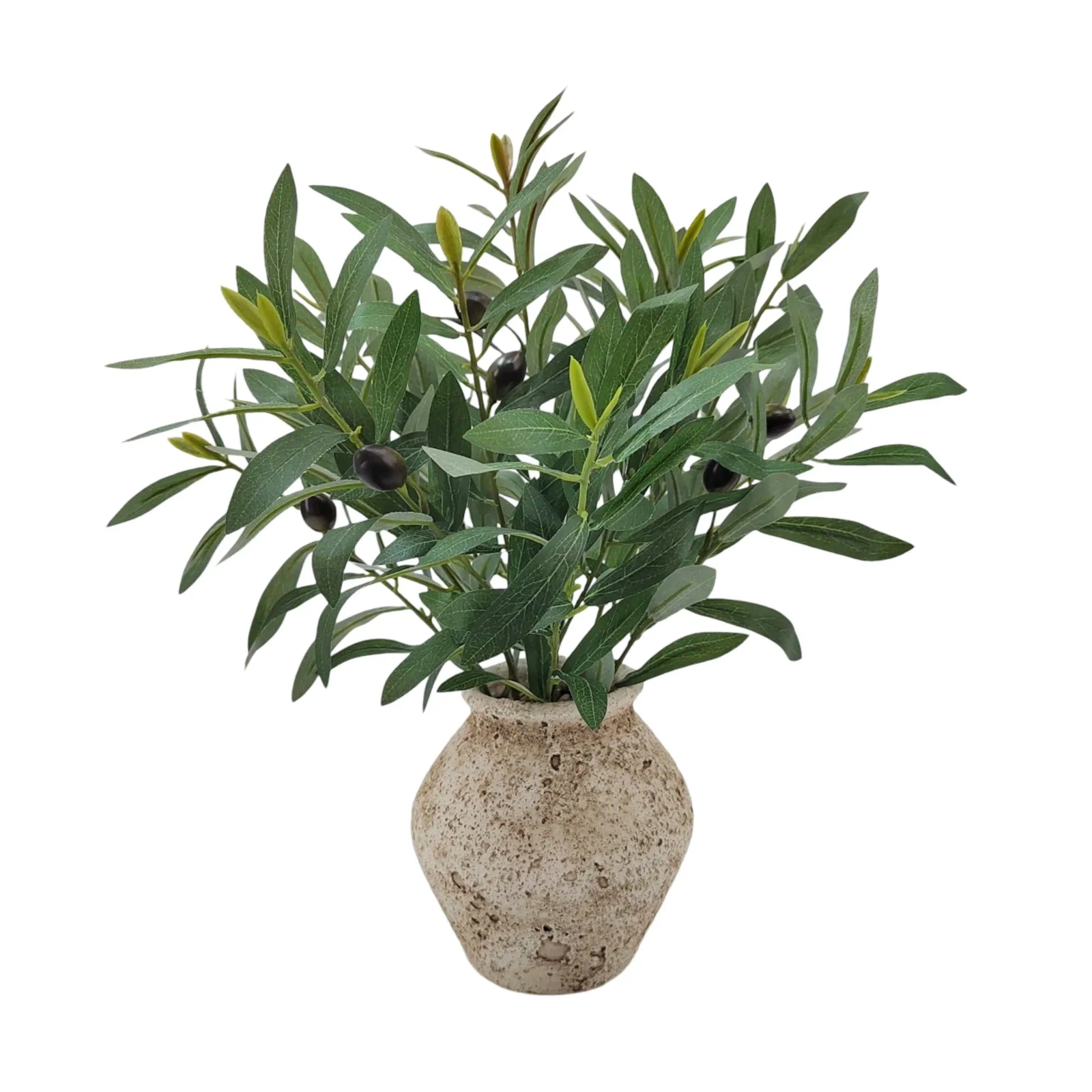 eWholesale Artificial Olive Branches in Ceramic Pot 49cm