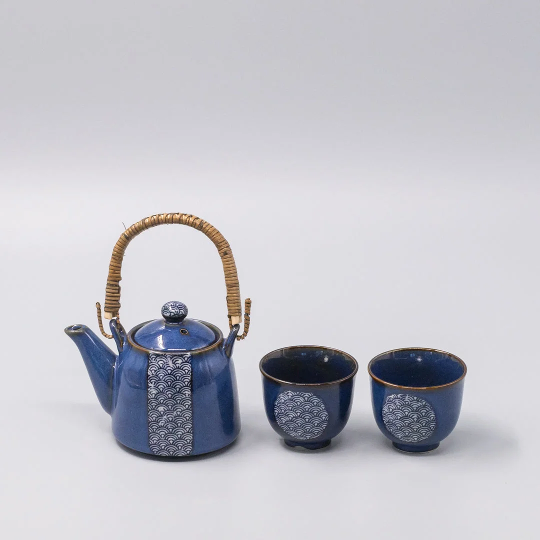 Tea Set for Two 460ml Willow Wave Design