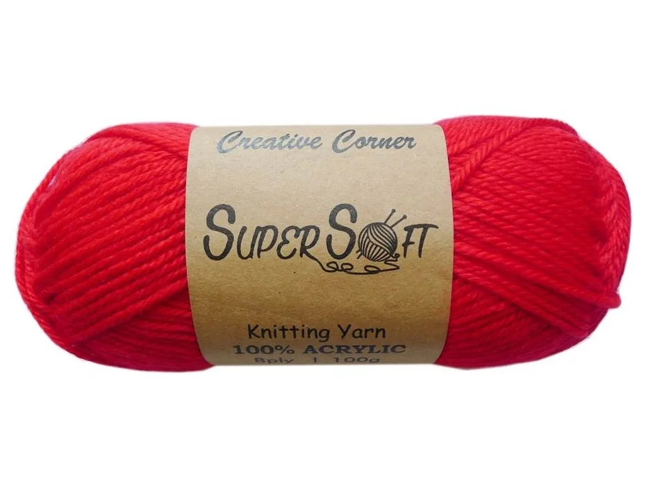 bulk 12 Vibrant Super Soft Knitting Yarn