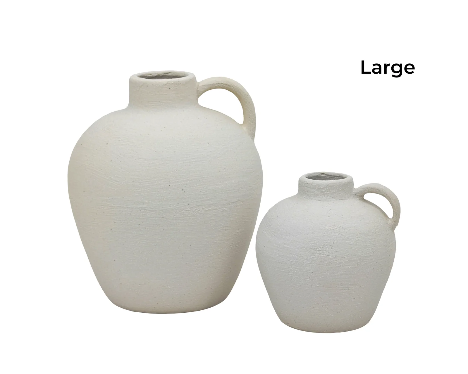 bulk 6 Minimalist Nordic Vase w Handle 19cm