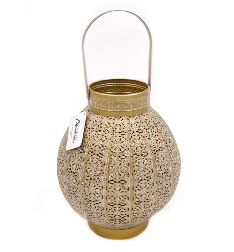 Moroccan Style Round Lantern Candle Holder 28cm