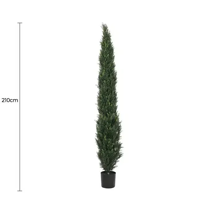 Artificial Cypress Pine Tree UV Resistant 2.1M