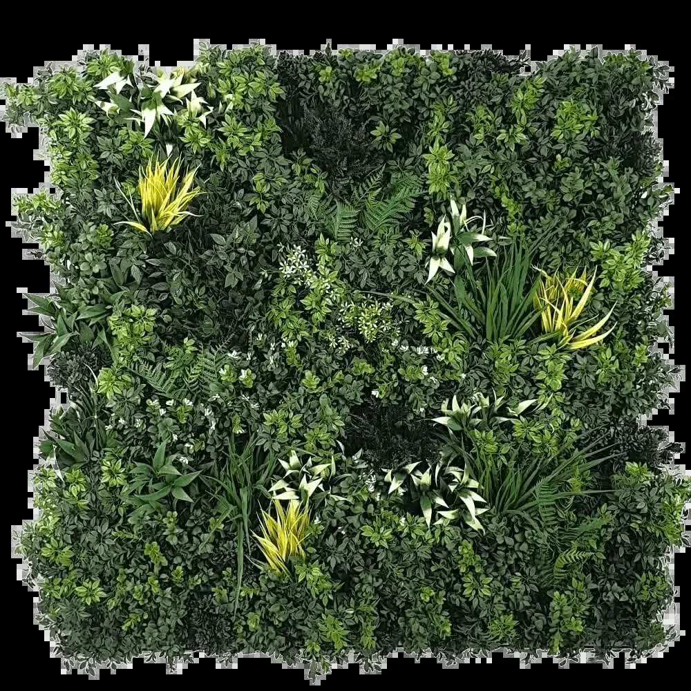 Green Forest Bespoke Commercial Grade Metal Backed Vertical Garden / Green Wall UV Resistant 1m x 1m Fire Retardant
