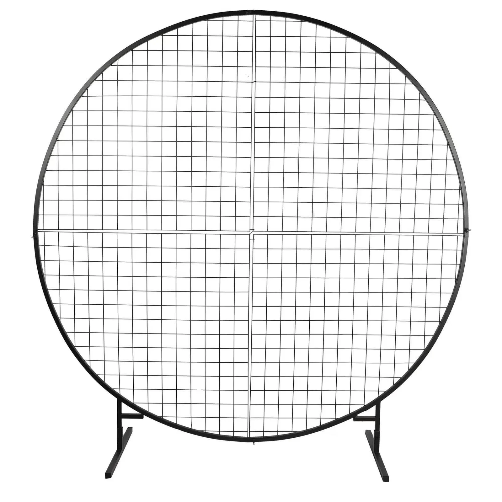 Sturdy Circular Flower Wall / Event Stand 200cm Diameter (Black Frame)