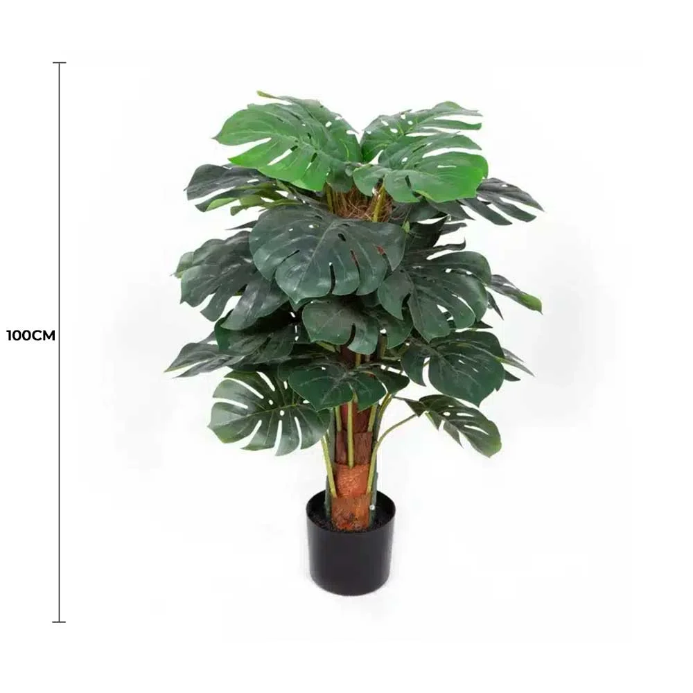 Premium Artificial Monstera Deliciosa Tree 100cm