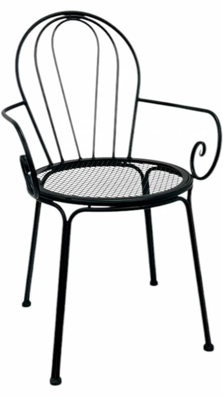 Set 2 Outdoor Vintage Chair w Arms 88cm