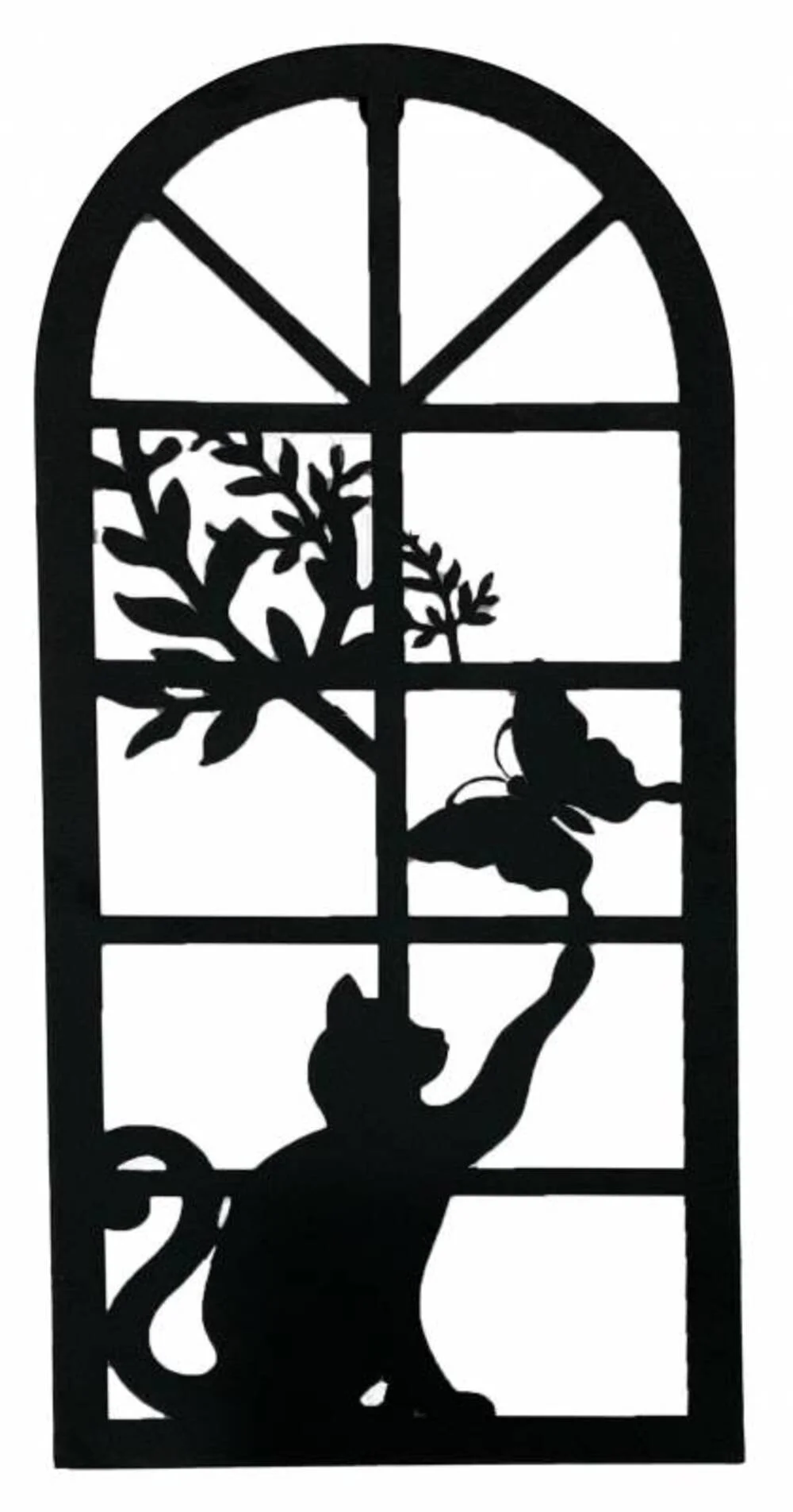 Cat Chasing Butterfly Wall Art 56cm