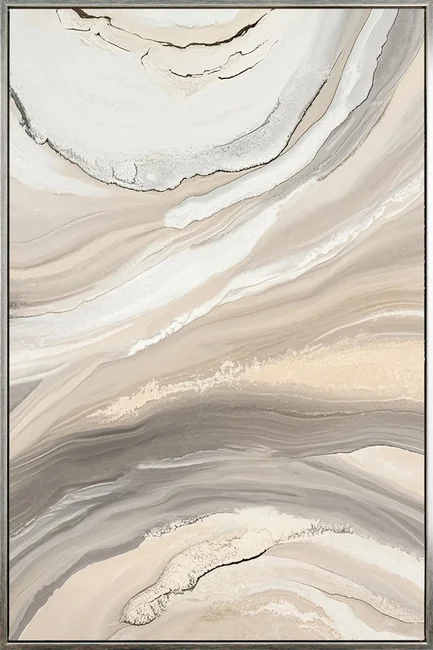 Sandstorm Abstract Artwork Framed 120cm