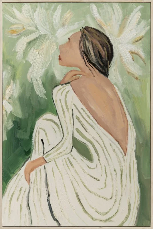 Dawn With The Flowers Framed Artwork 120cm