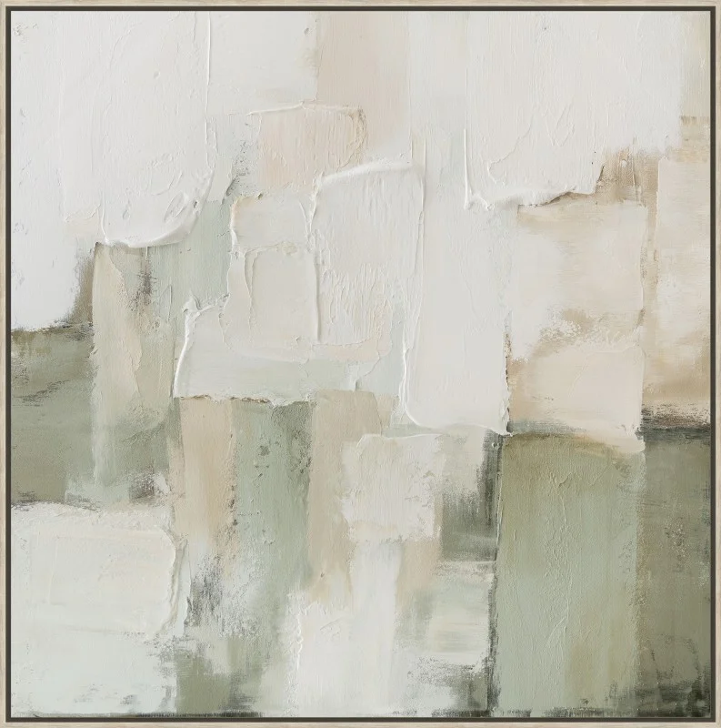 Green Echo Framed Artwork 80cm