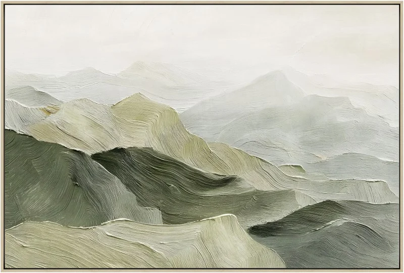 Misty Mountain Framed Artwork 120cm