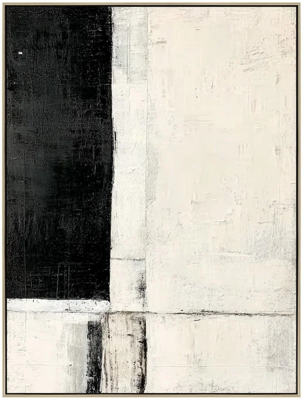 Black & White Framed Artwork 120cm