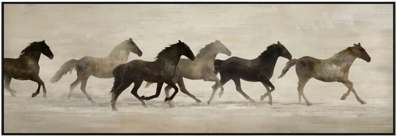 Gallopping Horse Framed Artwork 150cm