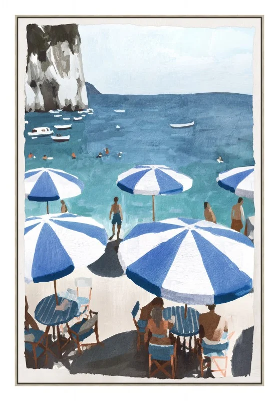 Holiday Sun Loung Framed Artwork A 120cm