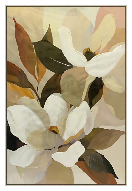 Magnolia Lumina Framed Artwork 120cm