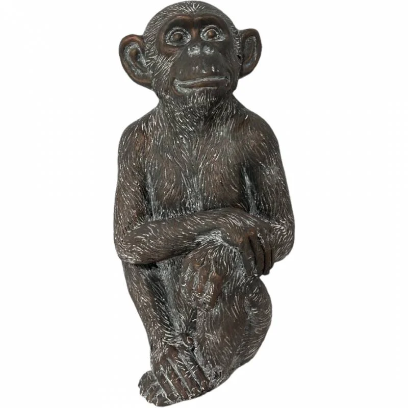 Happy Sitting Monkey Statue 28x54cm
