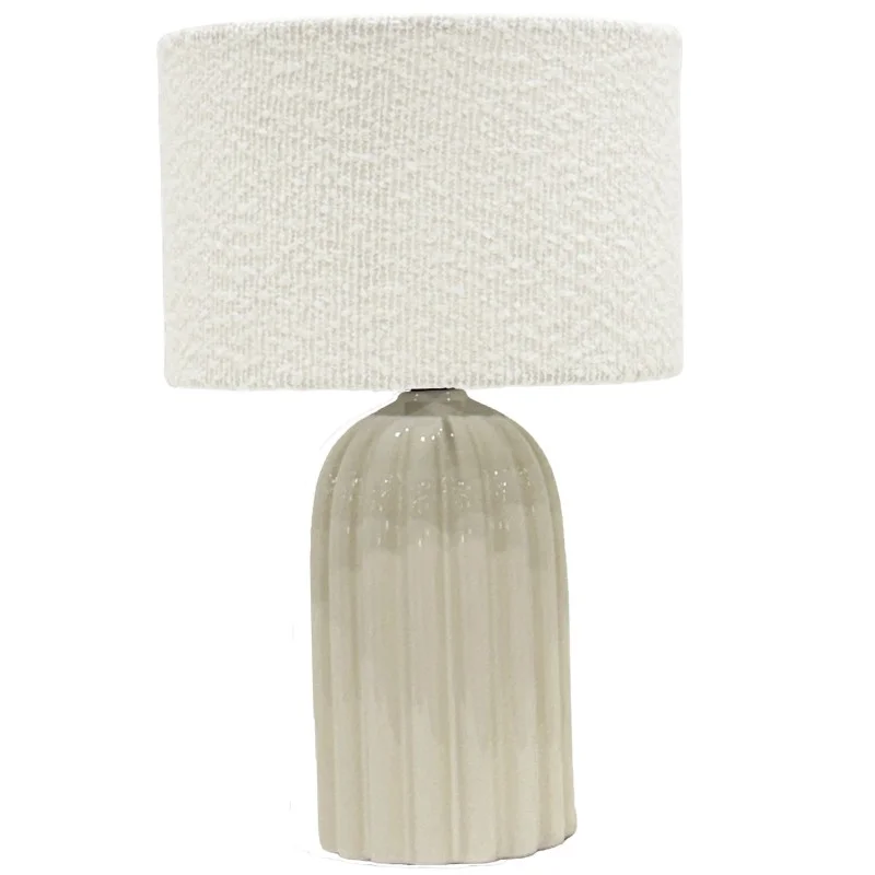 Elan Table Lamp Boucle Shade 37cm