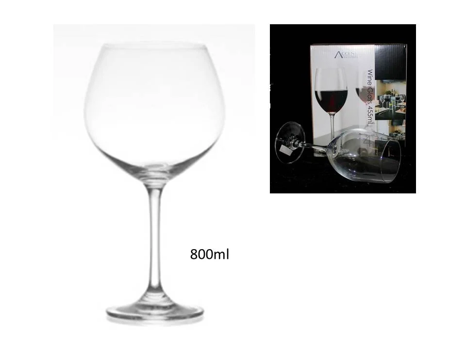 bulk 24 Red Wine Glass 800ml