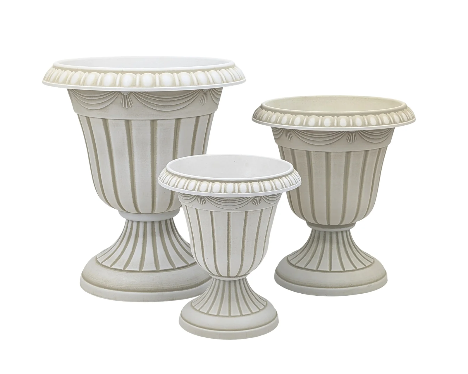 bulk 6 Fluted Urn Pot Large Size 41x46cm