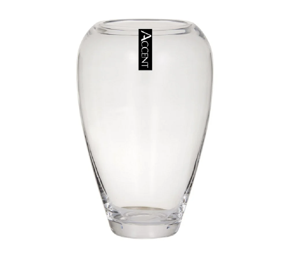 bulk 4 Roselle Glass Vase Flower 24cm