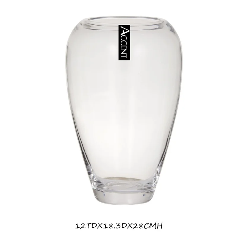 bulk 4 Roselle Glass Vase 28cm
