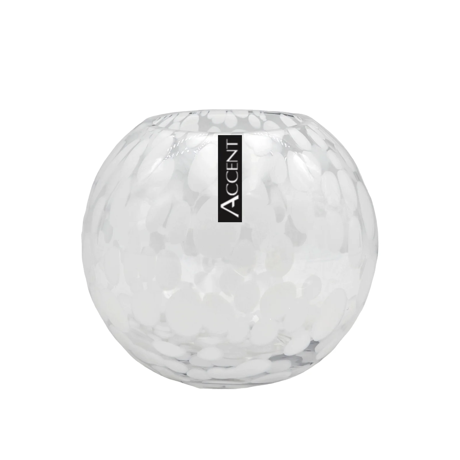 bulk 6 White Speckle Rose Bowl 16cm