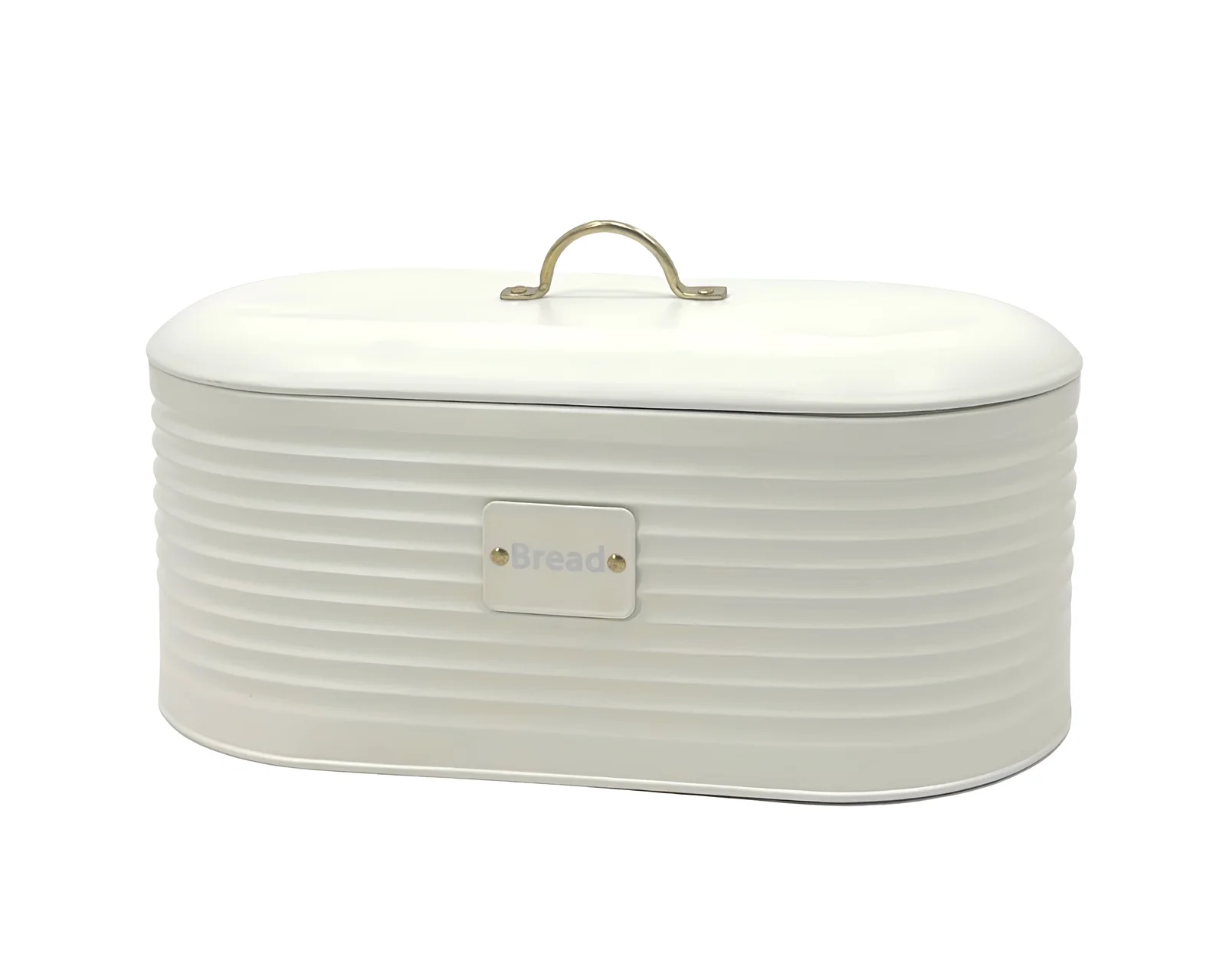 Corrugated Metal Bread Storage Bucket Oval 34x18cm