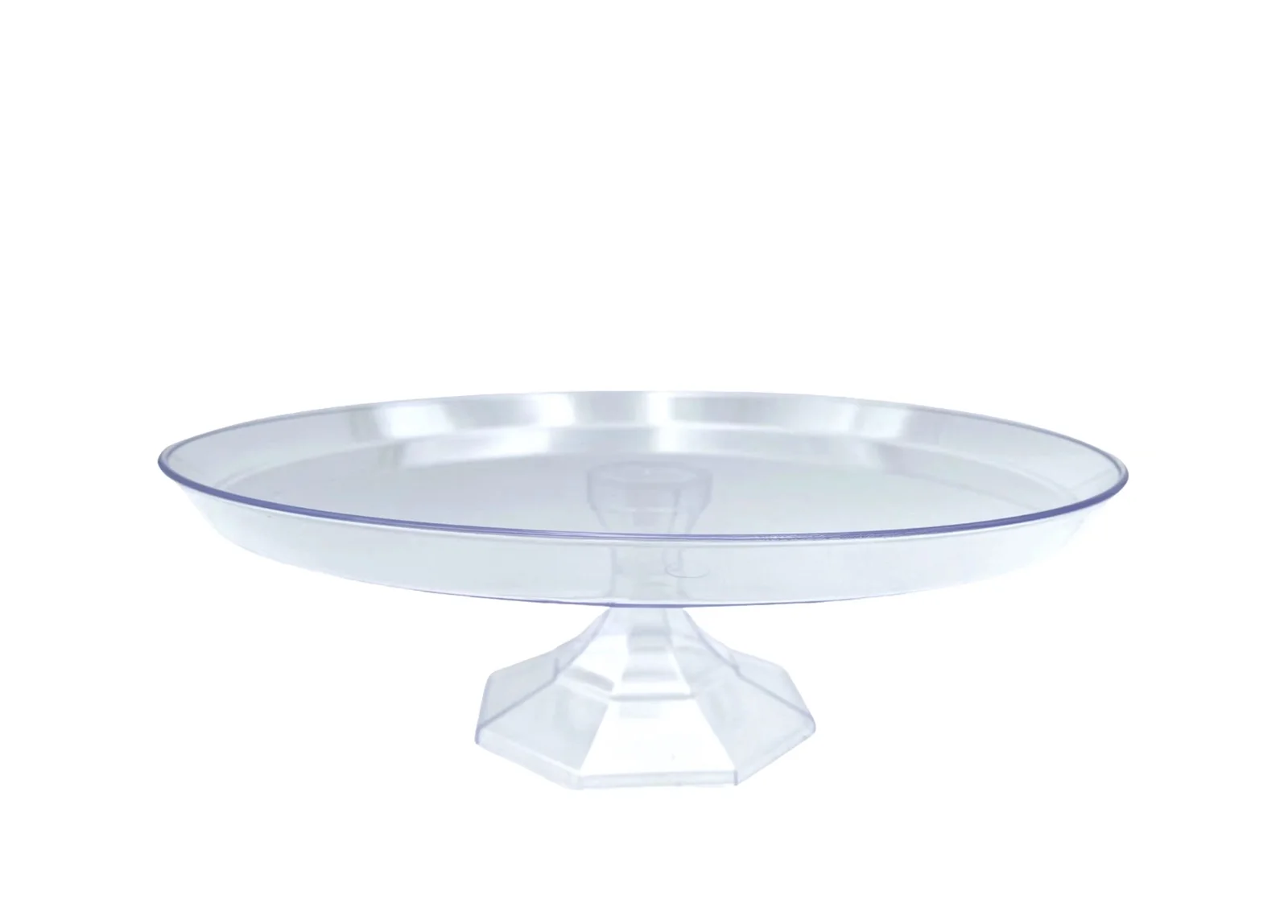 bulk 24 Clear Acrylic Cake Stand 26cm