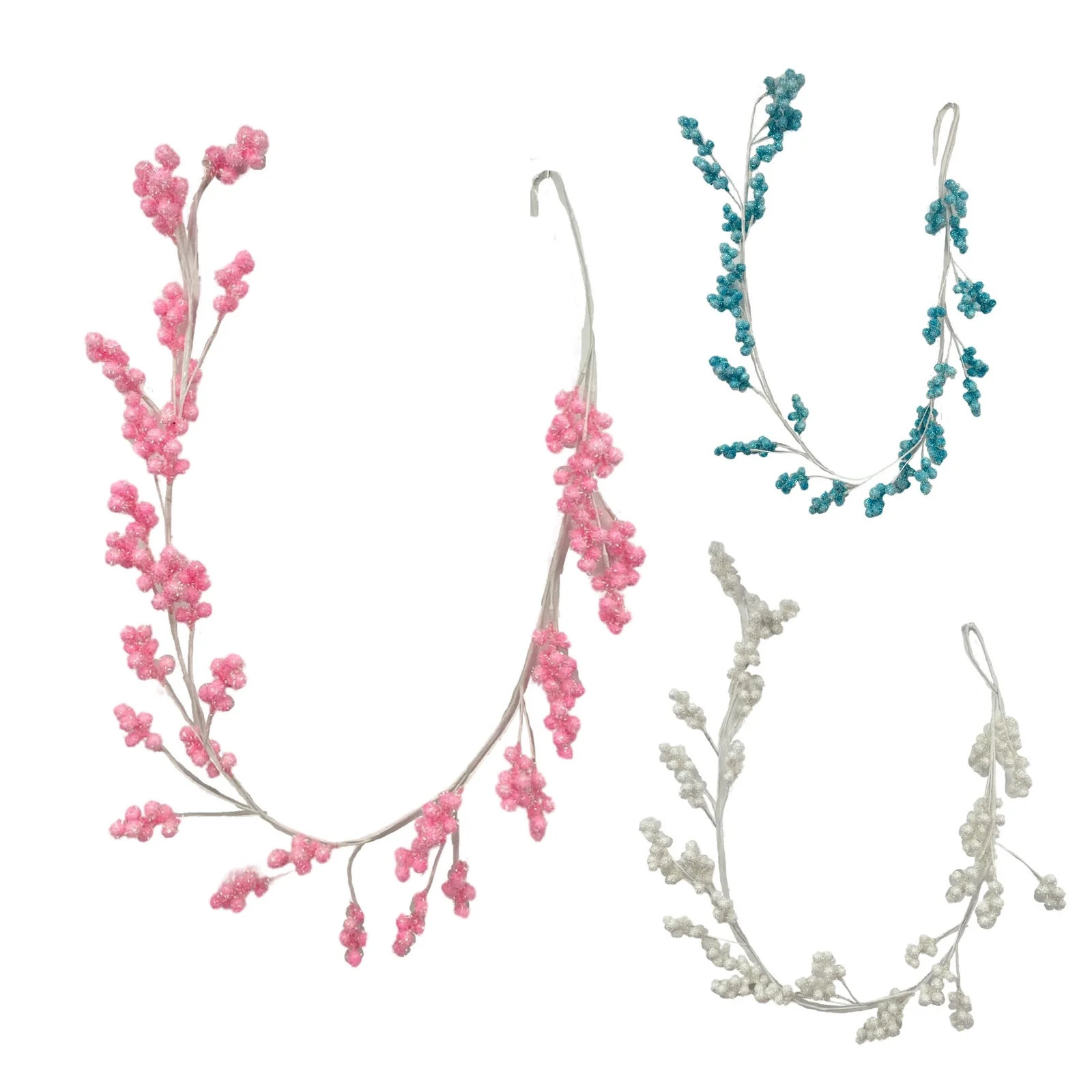 bulk 12 Candy Berry Garland 3 Assorted 10x162cm