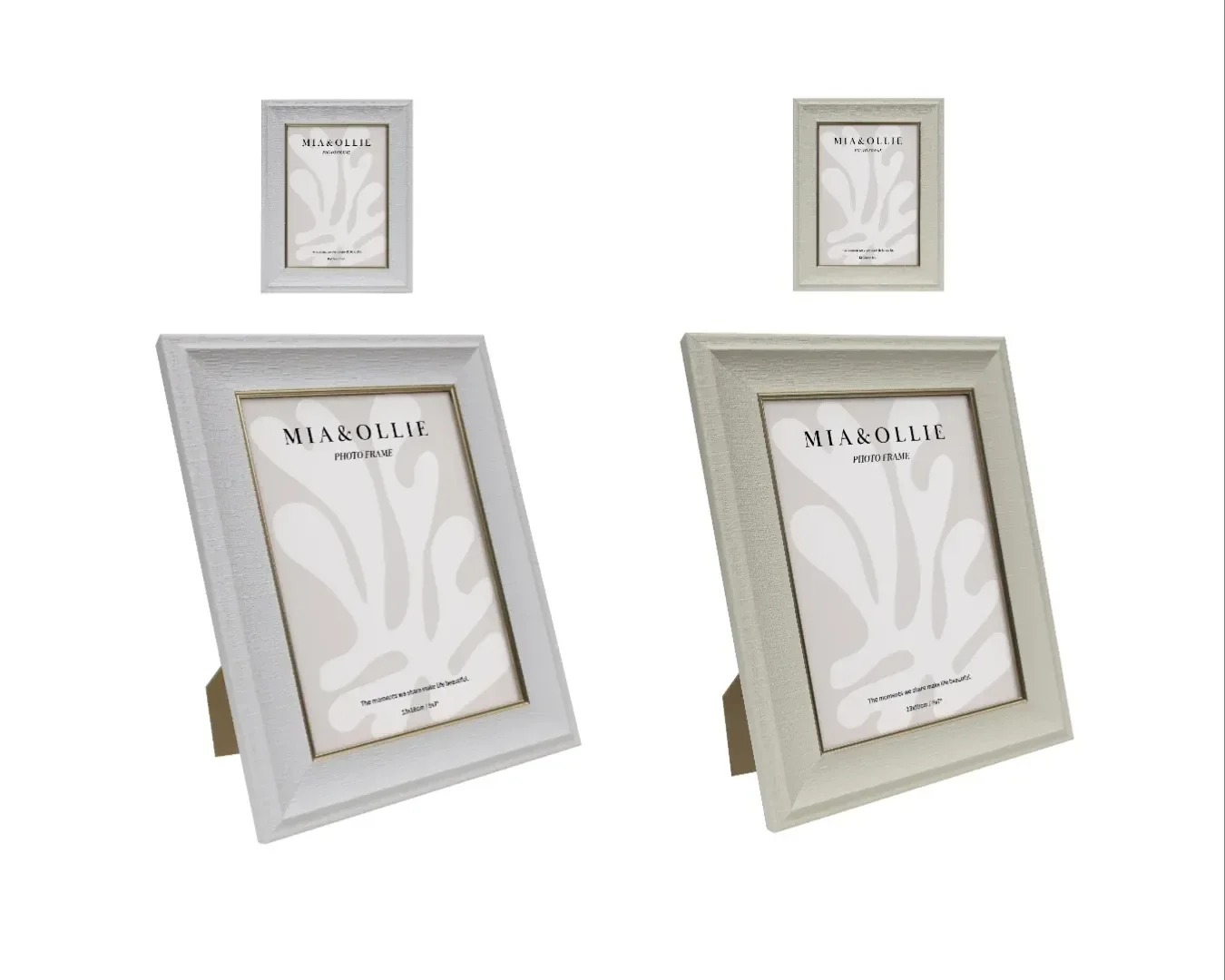 Set 2 Photo Frame Sara '5x7in" Assort 18cm