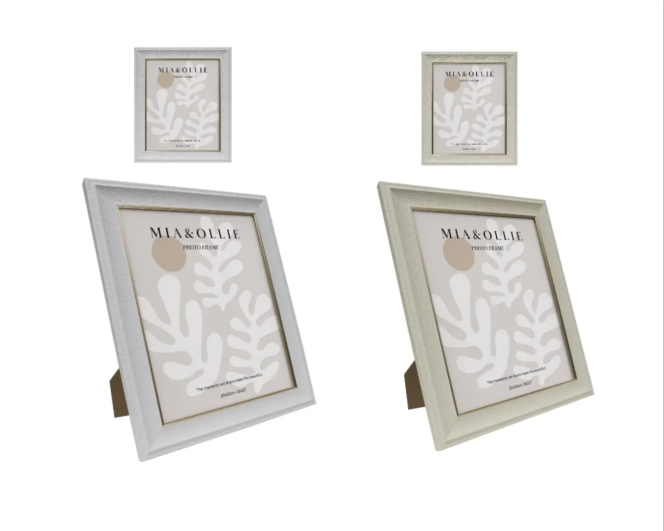 Set 2 Photo Frame Sara '8x10in' Assort 25cm