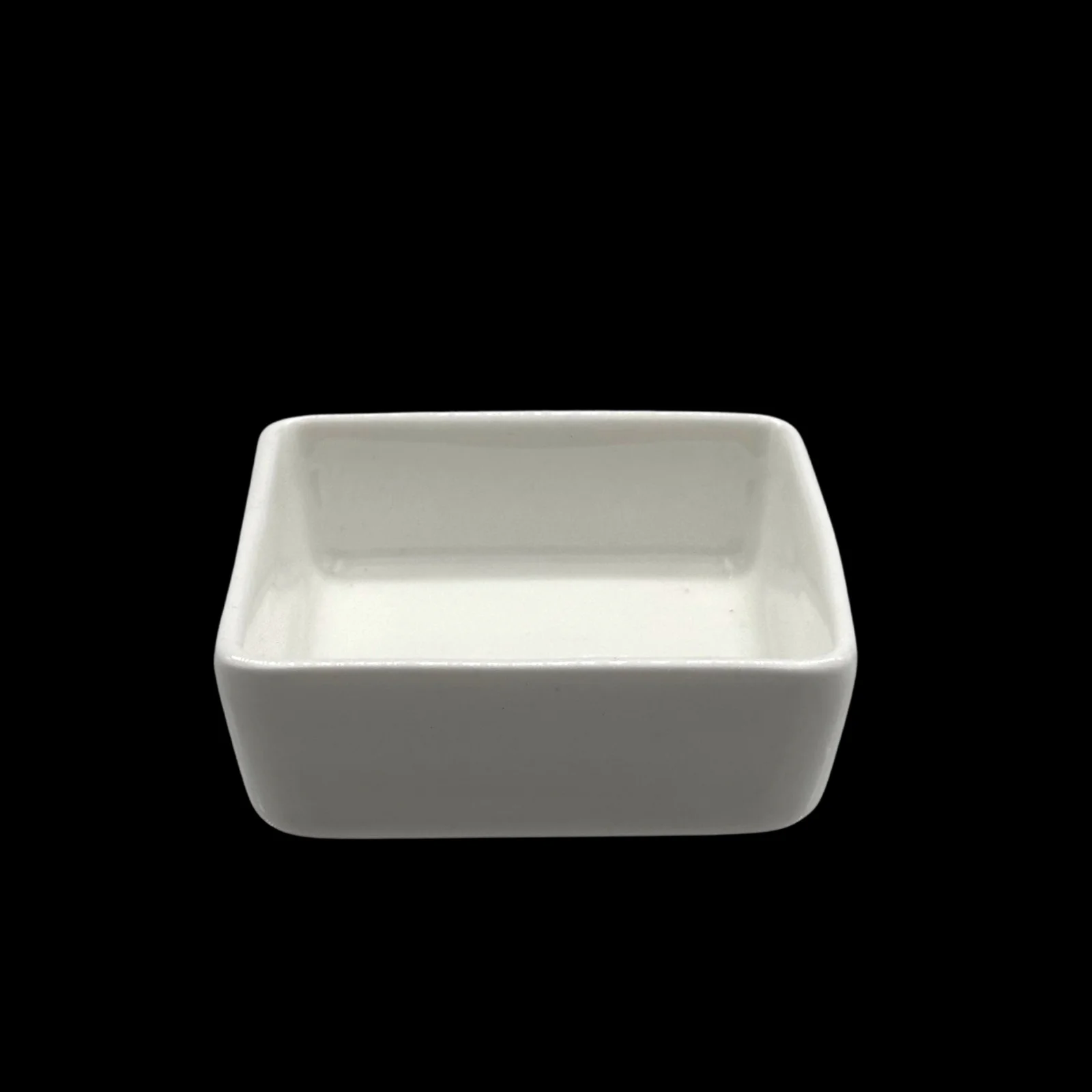 bulk 48 White Bone China Square Dish 6x6cm