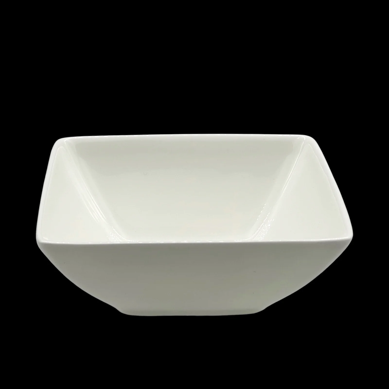 bulk 24 White Bone China Square Bowl 16x10cm