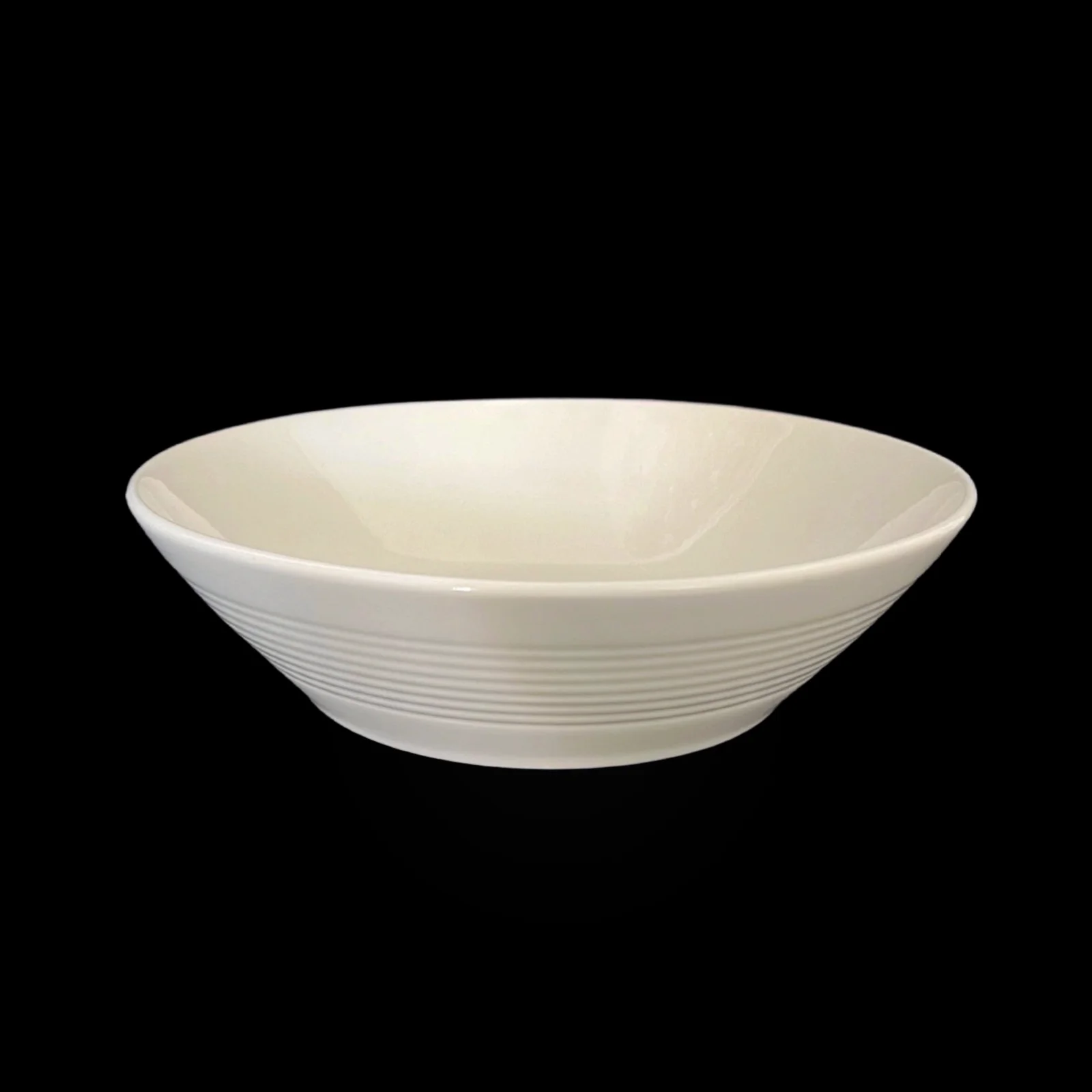 bulk 18 White Fine Bone China Embossed Bowl 19x5cm