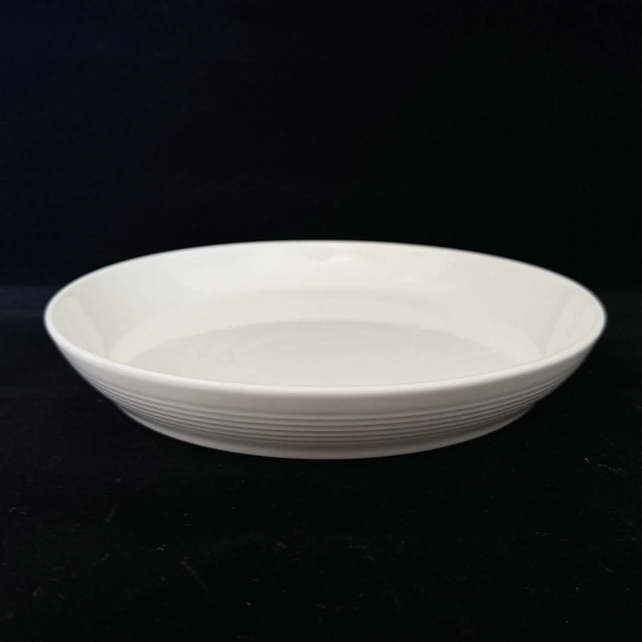 bulk 24 White Fine Bone China Embossed Side Plate 21cm