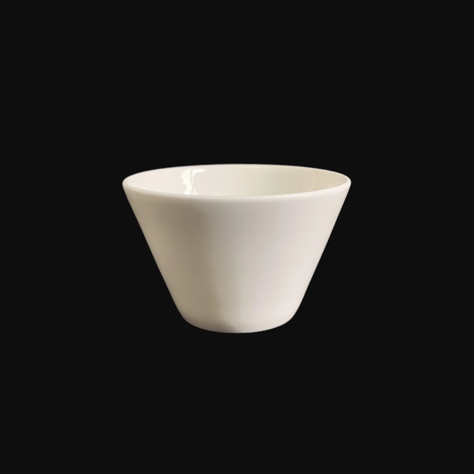 bulk 24 White Fine Bone China V Shape Bowl 4.25in 11cm