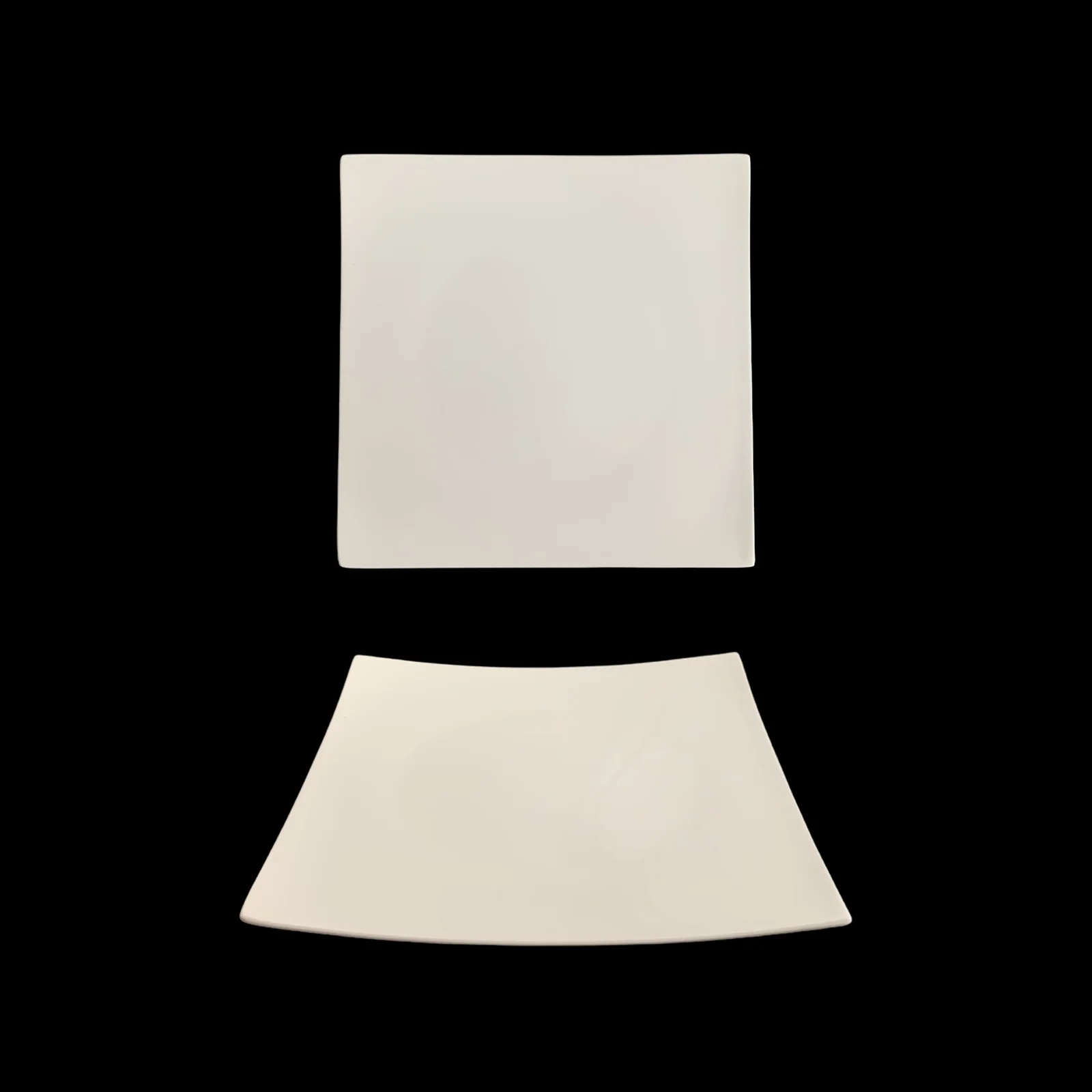 bulk 24 White New Bone China Square Side Plate 9in 22x2cm