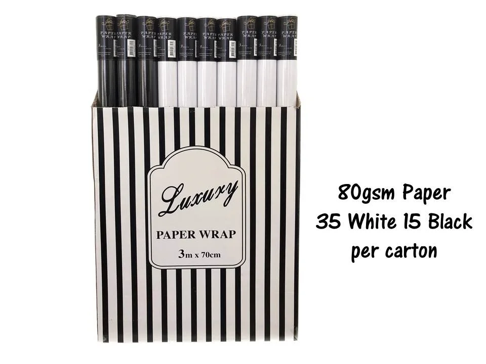 bulk 50 Rolls Gift Wrap 3.8cm Core 70cm
